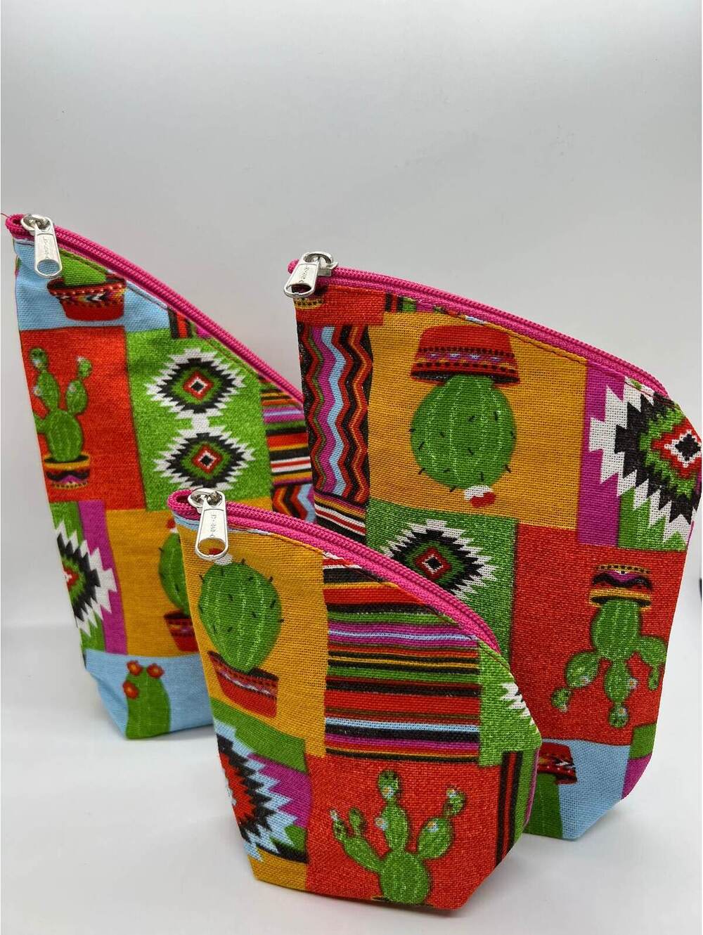 Handcrafted Yerba Mate Bag Set: Cactus Print Fabric, NOA Design